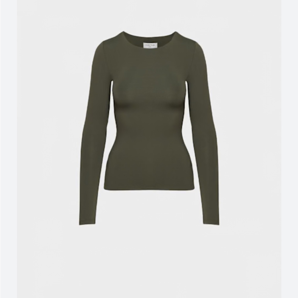Babaton Dark Green Long Sleeve Top